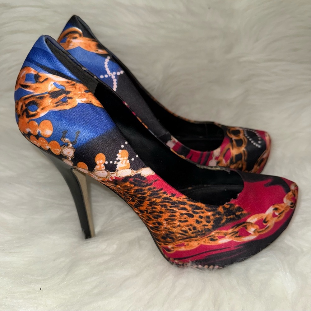 Aldo Funky Chain Multicolor High Heels